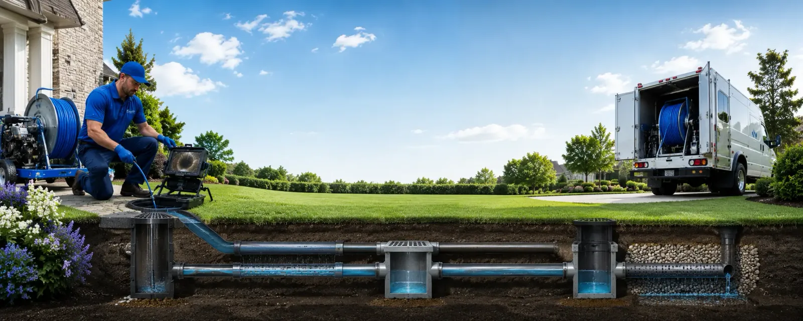 Outdoor drain cleaning information for Good Thunder, MN